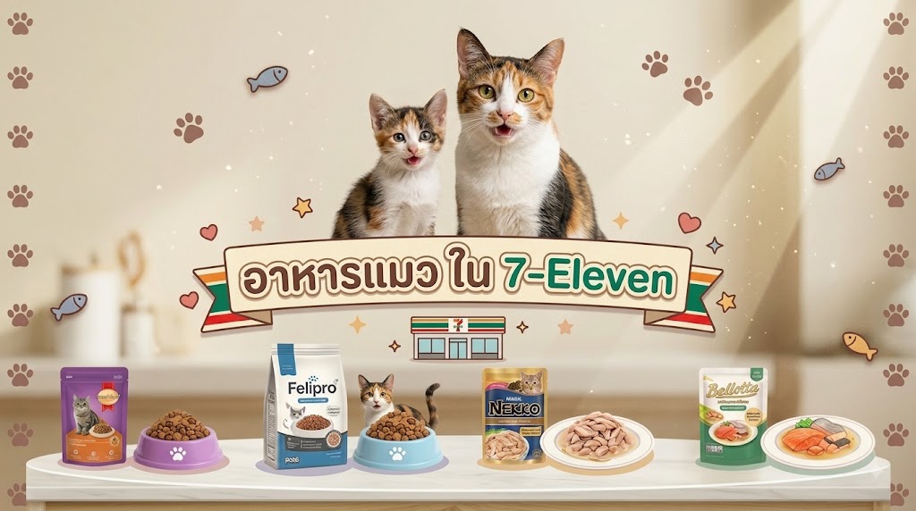 ทาสแมวฉุกเฉิน อาหารแมวใน 7-Eleven