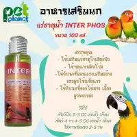 [100 ml.] อาหารเสริมนก แร่ธาตุน้ำ INTER PHOS สำหรับ นก นกแก้ว นกหงส์หยก นกเลิฟเบิร์ด นกค็อกคาเทล วิตามินนก บำรุงนก