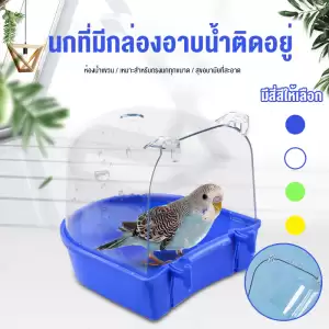 ห้องอาบน้ำนก อุปกรณ์ให้น้ำนก ขวดน้ำนก กล่องอาบน้ำนก อุปกรณ์เลี้ยงนก อุปกรณ์สำหรับ นกแก้ว นกหงส์หยก นกเลิฟเบิร์ด
