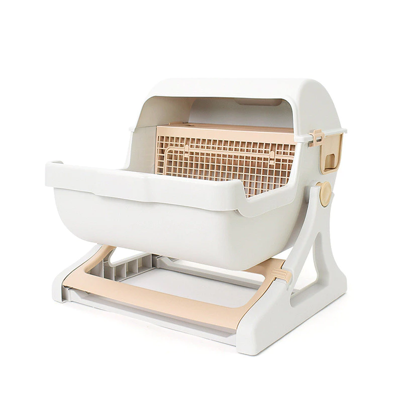 P&Pกระบะทรายแมวอัตโนมัติ Automatic Cat Toilet ใช้แอพได้ ดีไซน์ใหญ่ รองรับแมวหลายตัว ห้องน้ำแมวอัตโนมัติ ห้องน้ำแมวอัจฉริยะ ภาพที่ 2
