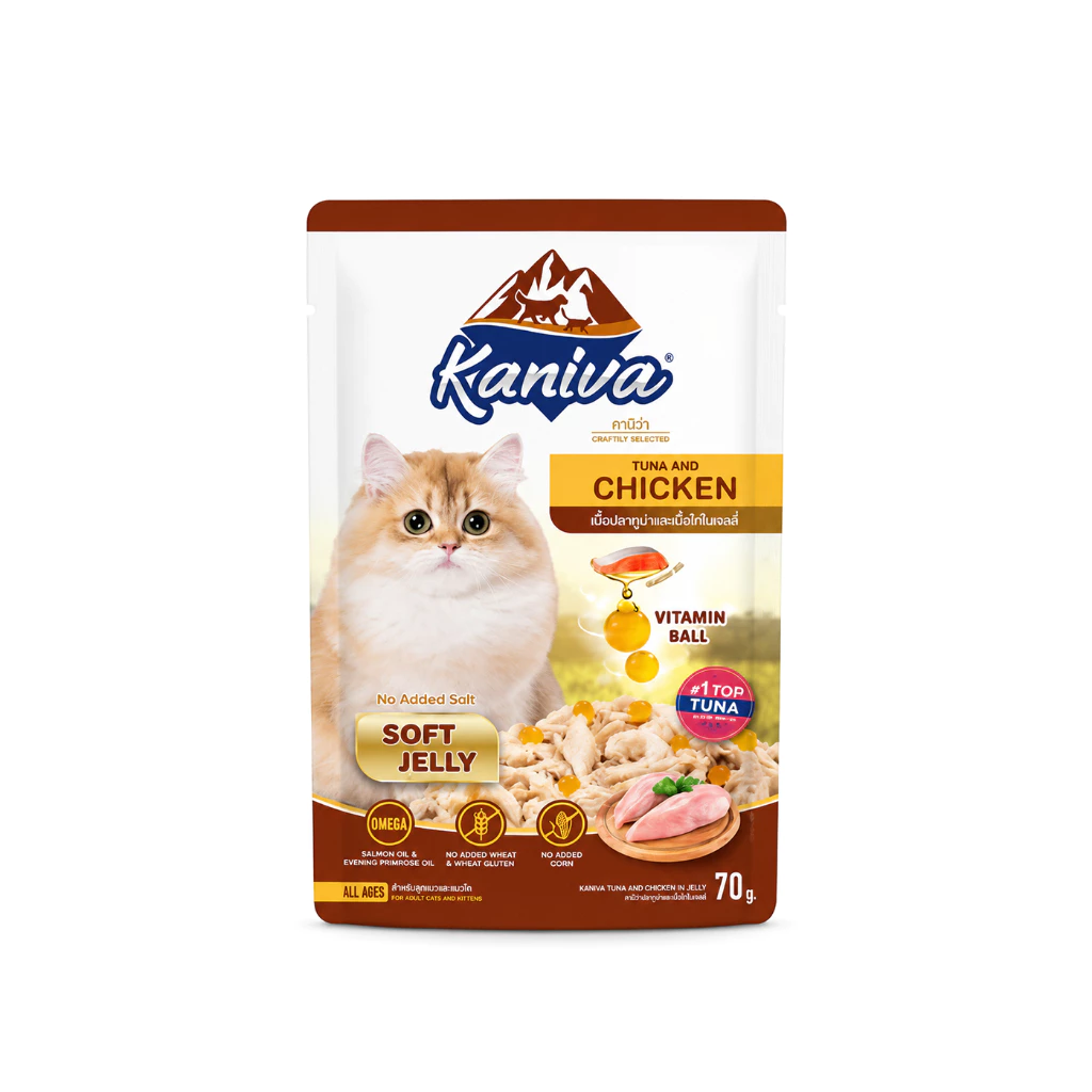 Kaniva อาหารแมวเปียก วิตามินบอล อาหารแมวคานิว่า แมวทุกวัย petus kingkaew ภาพที่ 2