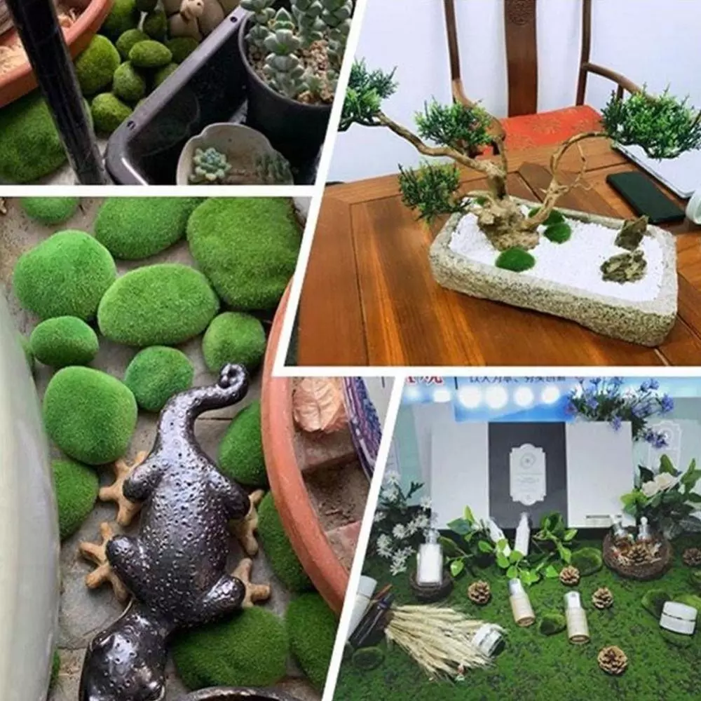 SECRETSPACE ประดิษฐ์ Moss หิน Rock Decor ปลอม Mosy Rock สําหรับ Terrarium Fairy Garden Micro ภูมิทัศน์บอนไซถังปลาตกแต่ง F5T2 ภาพที่ 5
