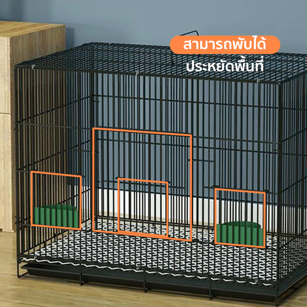 Pawblic กรงกระต่าย กรงกระต่ายขนาดใหญ่ กรงกระรอก กรงหนูแฮมเตอร์ กรงนก กรงพับ กรงกระต่ายราคาถูก กรงสัตว์เลี้ยงอเนกประสงค์ ภาพที่ 3